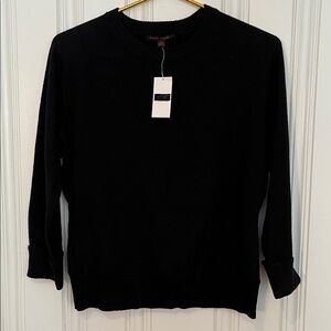 NWT Vintage Banana Republic Black Merino Wool Sweater. Women’s size large